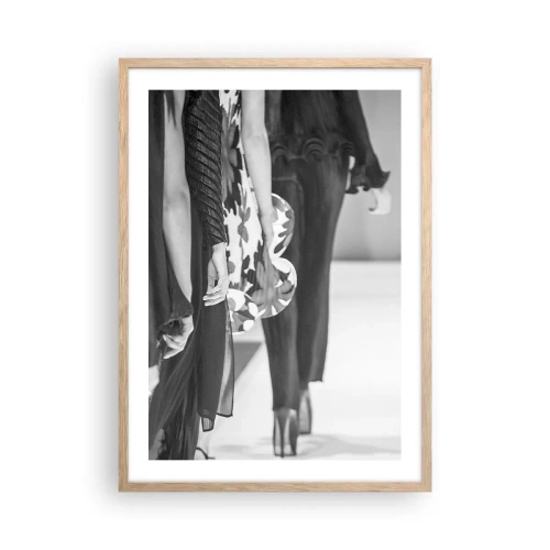 Pôster com moldura de carvalho claro - Um desfile estiloso - 50x70 cm