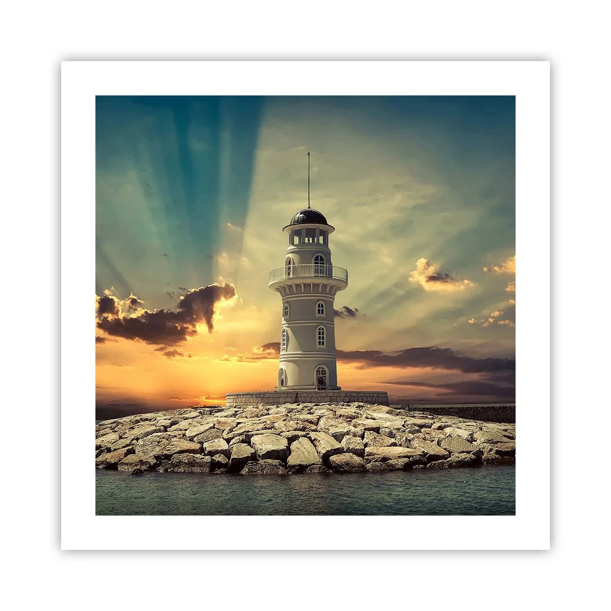 Pôster - Luz - Bondade - Beleza - 50x50 cm