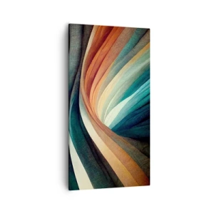 Quadro em tela - Tecido de cores - 55x100 cm