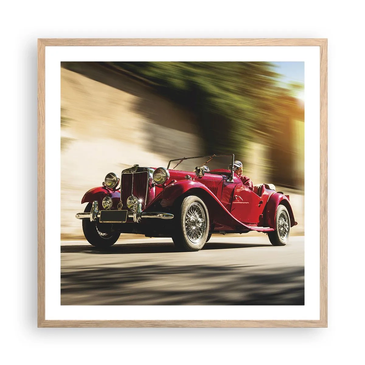 Pôster com moldura de carvalho claro - Mais bonita que a Vitória de Samotrácia - 60x60 cm