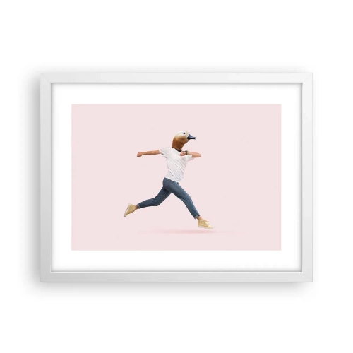 Pôster em moldura branca - Uma pitada de absurdo - 40x30 cm