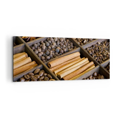 Quadro em tela - Um tesouro de aromas - 100x40 cm