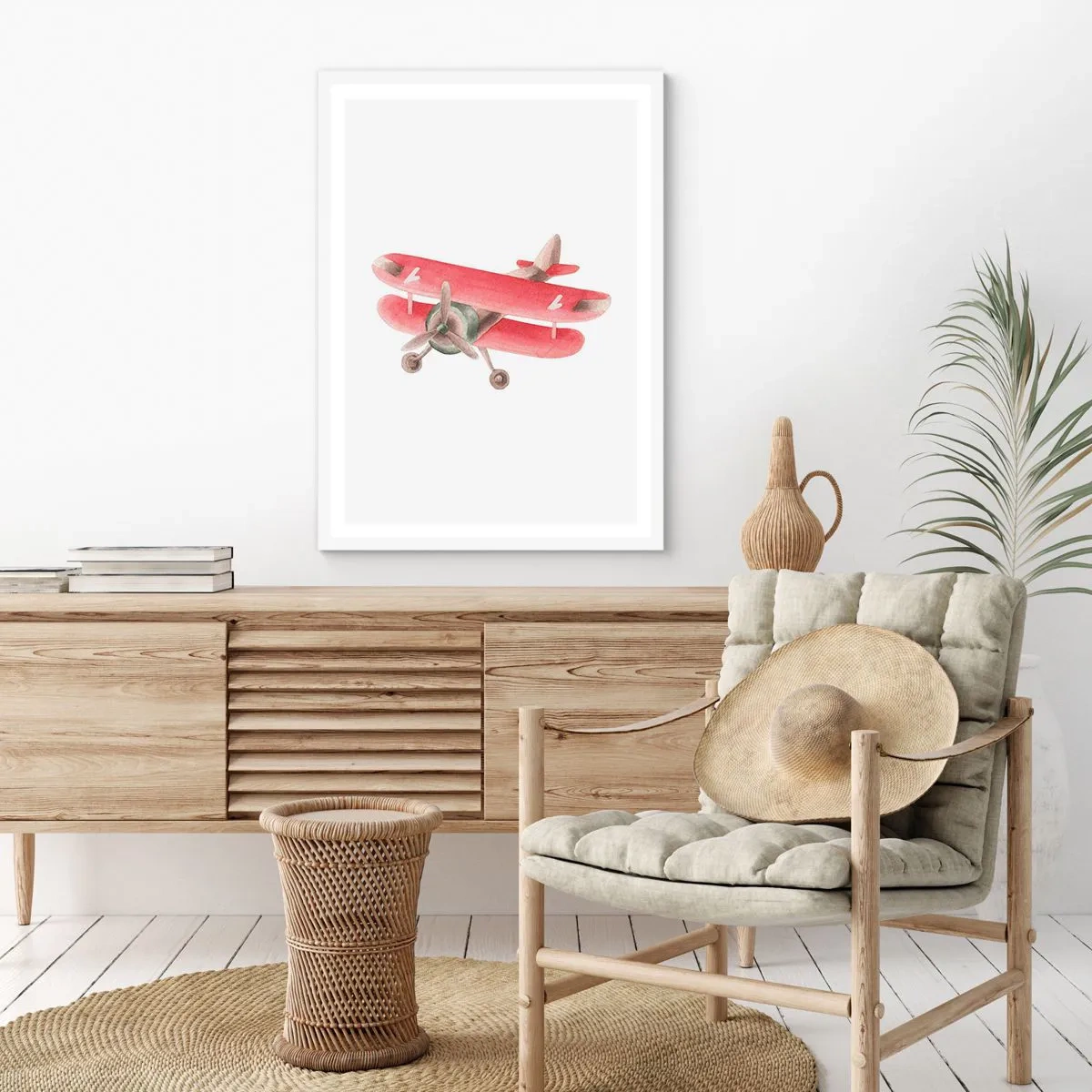 Pôster em moldura branca - Pronto para voos altos - 30x40 cm