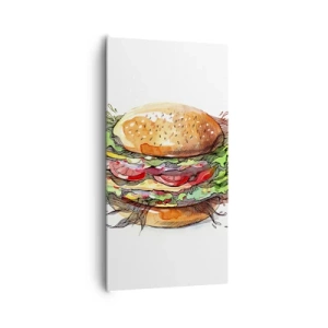 Quadro em tela - Tentação quente - 65x120 cm