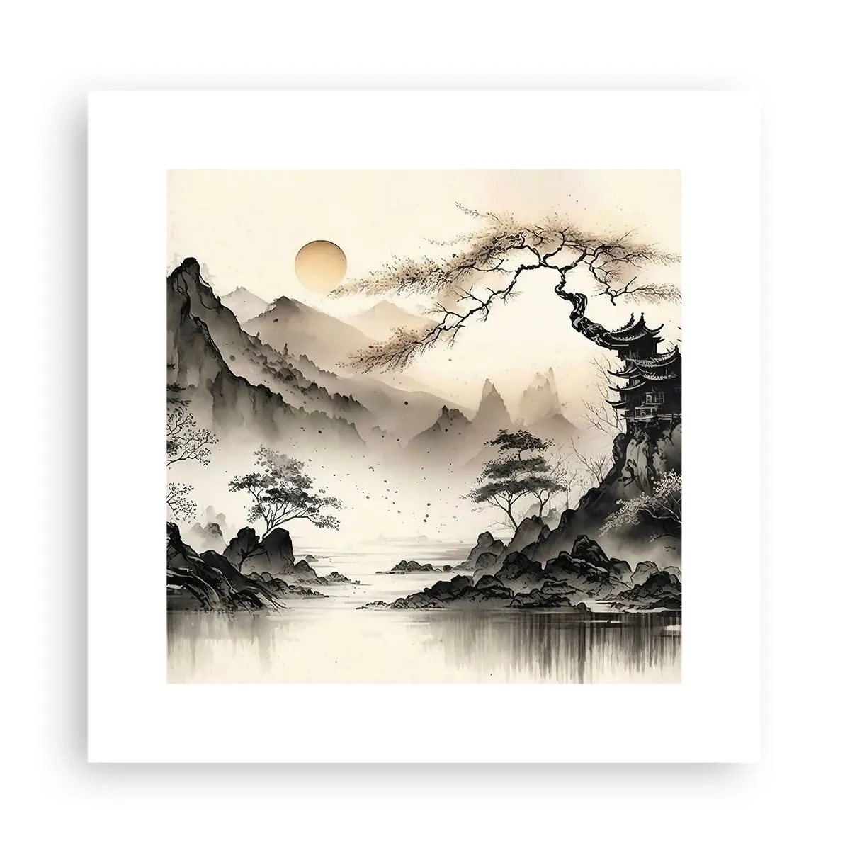 Pôster - O charme único do Oriente - 30x30 cm