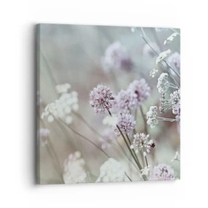 Quadro em tela - Doce delicadeza das ervas - 30x30 cm