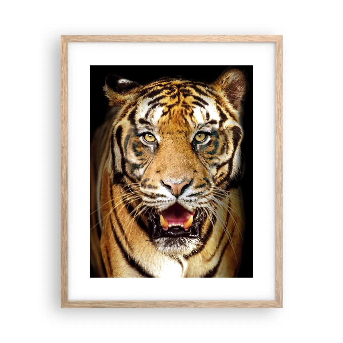 Pôster com moldura de carvalho claro - Coração selvagem - 40x50 cm