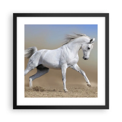 Pôster com moldura preta - O mais belo conto de fadas árabe - 40x40 cm