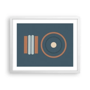 Pôster em moldura branca - A essência da questão - 50x40 cm