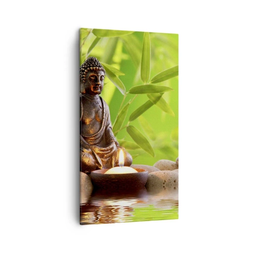 Quadro em tela - A vida é linda - 45x80 cm