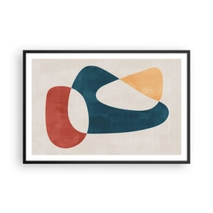 Pôster com moldura preta - Influências e metamorfoses - 91x61 cm