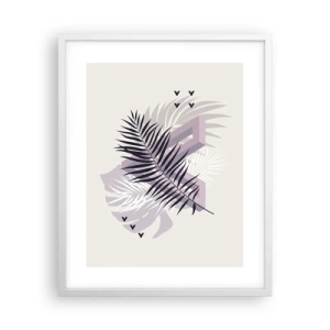 Pôster em moldura branca - A sombra de uma sombra - 40x50 cm