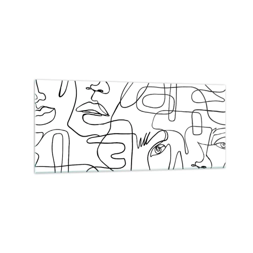 Quadro em vidro - Em emoções emaranhadas - 120x50 cm