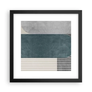 Pôster com moldura preta - Composição ao nível - 30x30 cm