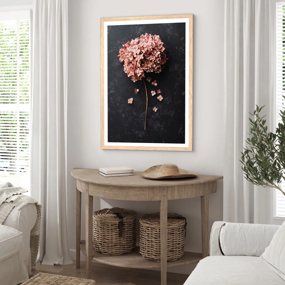 Pôster com moldura de carvalho claro - Um sinal verdadeiramente romântico - 50x70 cm