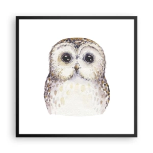 Pôster com moldura preta - Olhe-me nos olhos - 60x60 cm