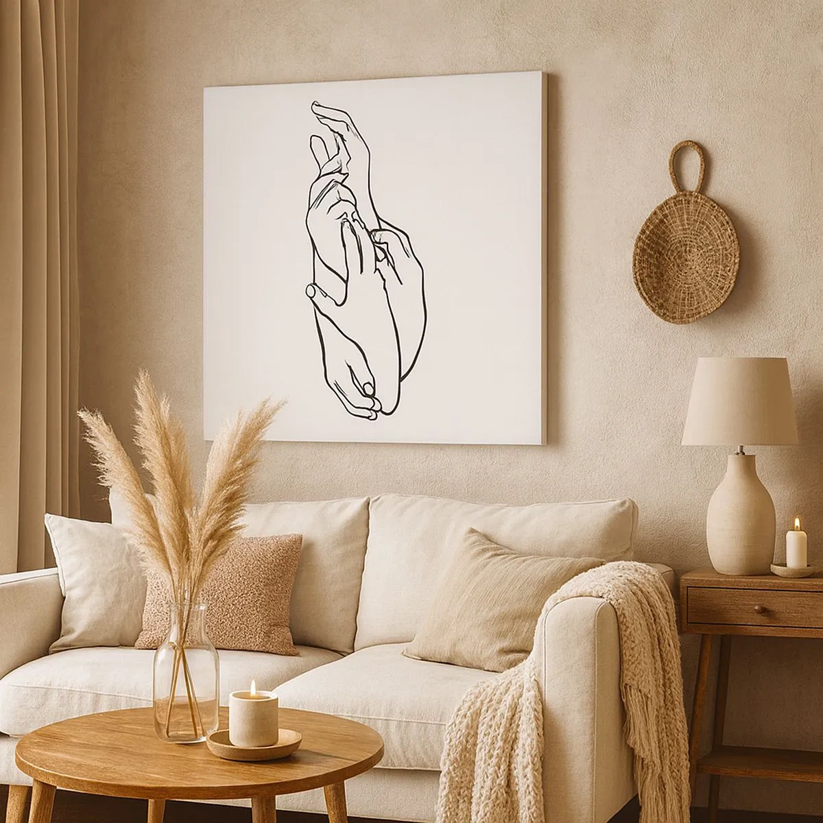 Quadro em tela - Bom toque - 30x30 cm