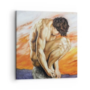 Quadro em tela - Imerso em si mesmo - 70x70 cm