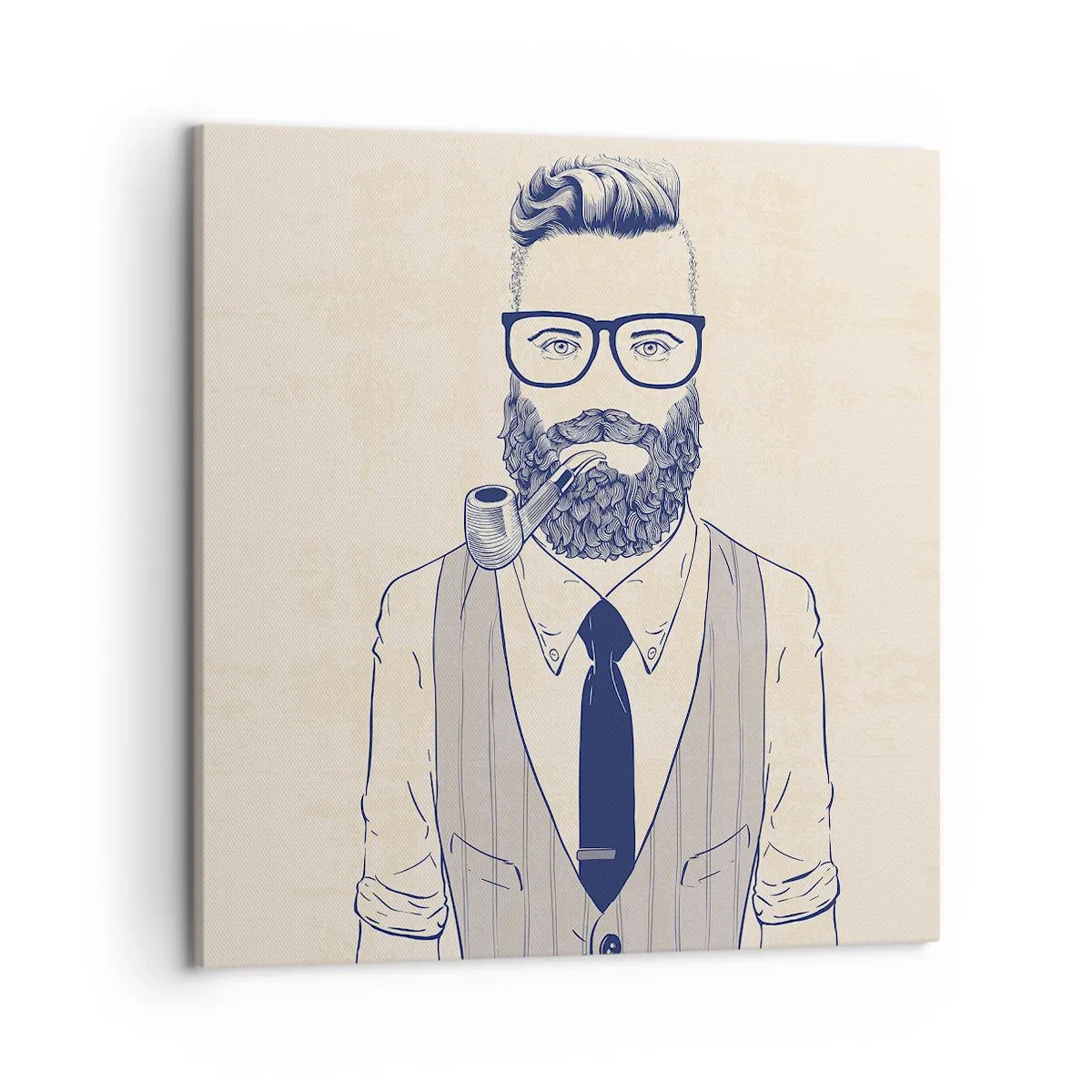 Quadro em tela - Alegre, masculino e elegante - 50x50 cm