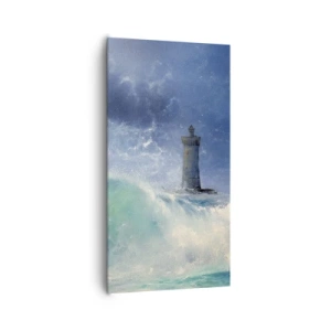 Quadro em tela - Na guarda contra os elementos da natureza - 65x120 cm