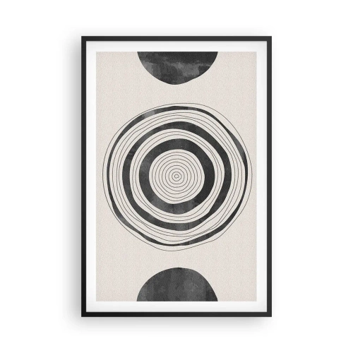 Pôster com moldura preta - Importante é o que há no caminho - 61x91 cm