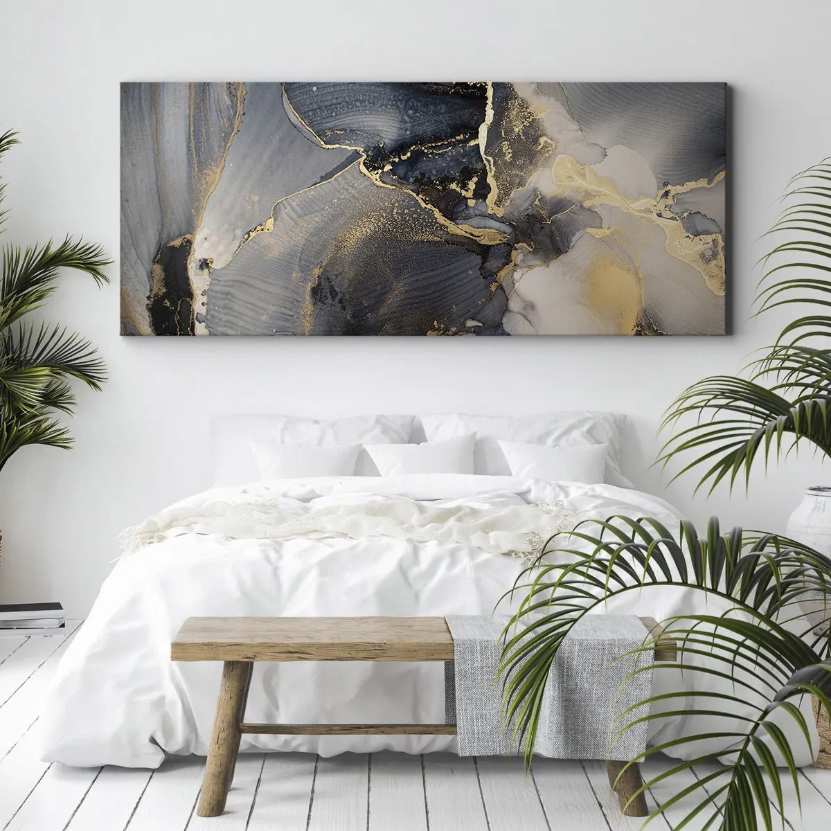 Quadro em tela - A vida da pedra - 100x40 cm