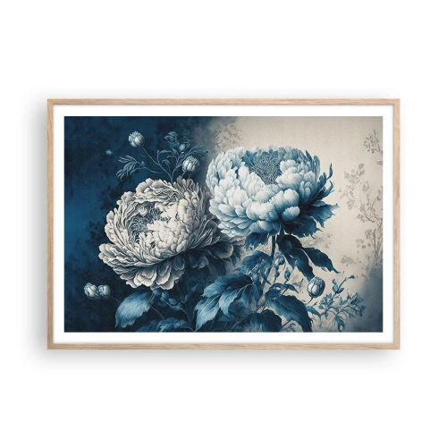 Pôster com moldura de carvalho claro - Casal que combina - 100x70 cm