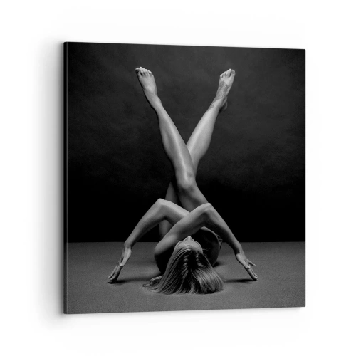 Quadro em tela - Geometria da nudez - 70x70 cm