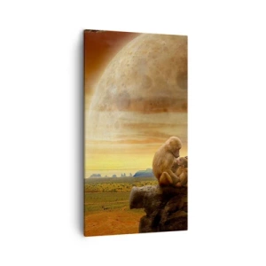 Quadro em tela - O amor é o mesmo em todos os lugares - 45x80 cm