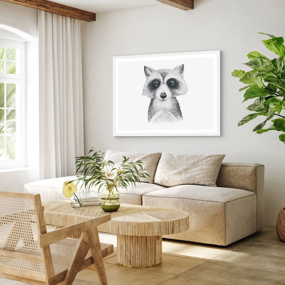 Pôster em moldura branca - Um momento de emoção - 40x30 cm