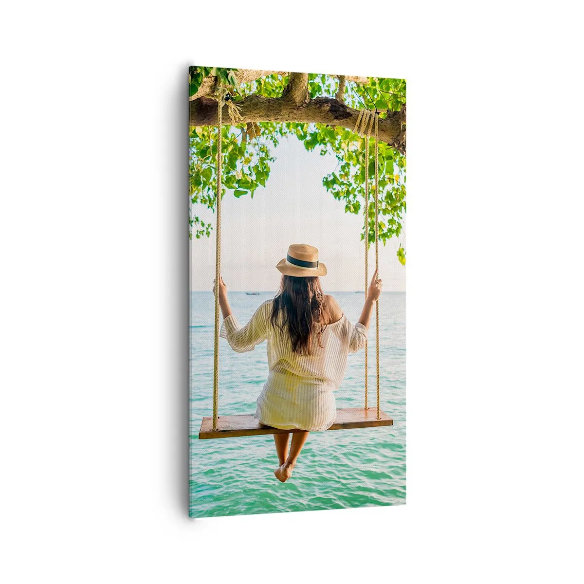 Quadro em tela - A vida é bela - 65x120 cm