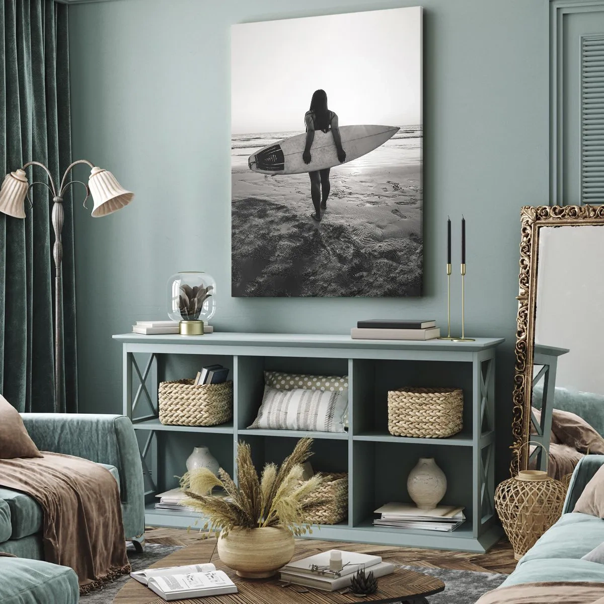 Quadro em tela - Filha da onda do mar - 50x70 cm