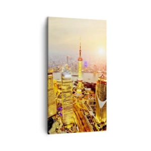 Quadro em tela - Sonho asiático - 45x80 cm