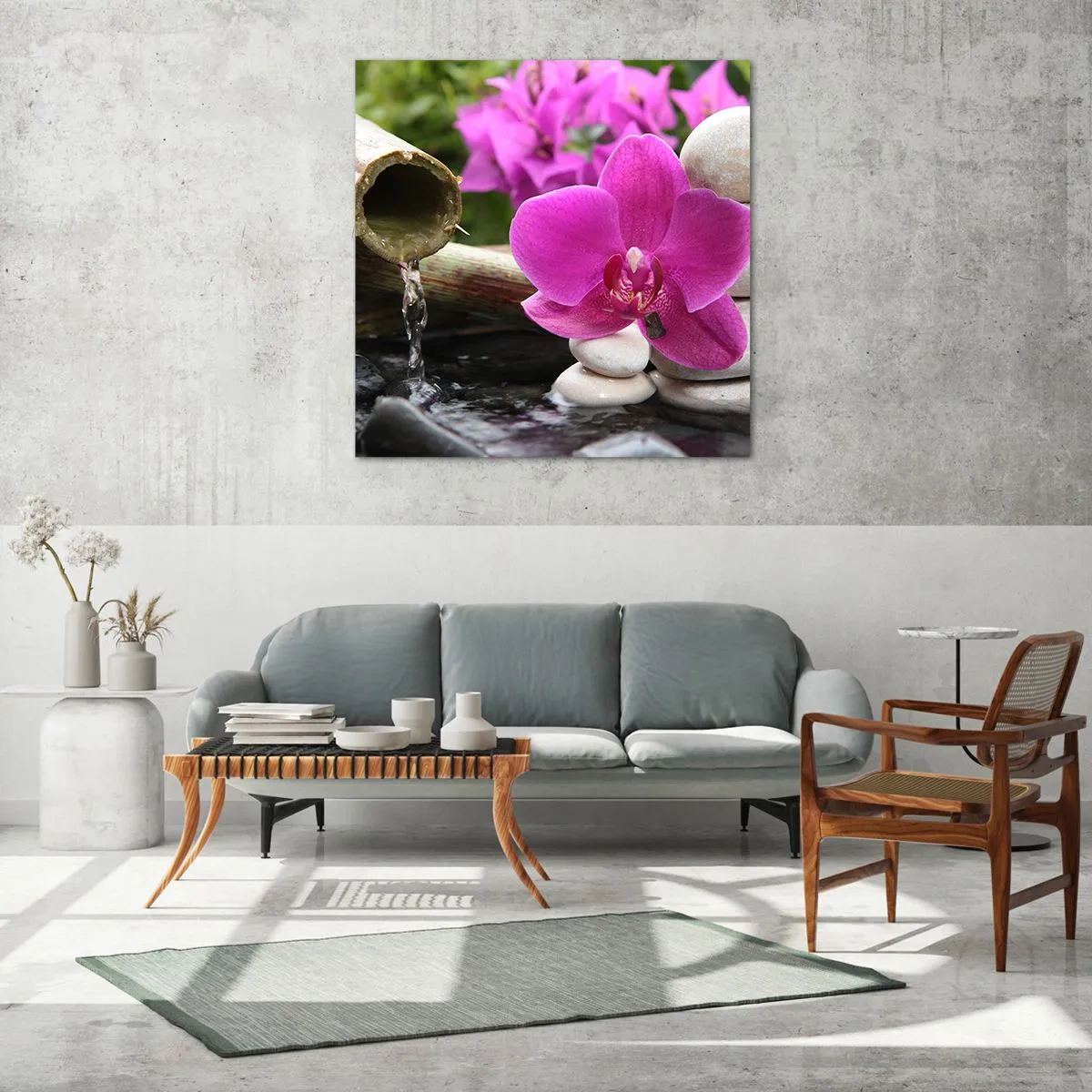 Quadro em vidro - Descanso imediato - 60x60 cm