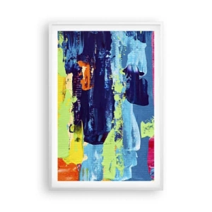 Pôster em moldura branca - A vida é bela! - 61x91 cm