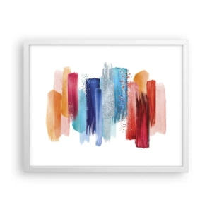 Pôster em moldura branca - Para cima e para baixo  - 50x40 cm