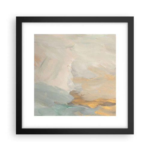 Pôster com moldura preta - Abstração – a terra da gentileza - 30x30 cm