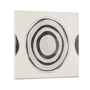 Quadro em vidro - Importante é o que há no caminho - 30x30 cm