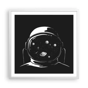 Pôster em moldura branca - Bela Vista - 60x60 cm