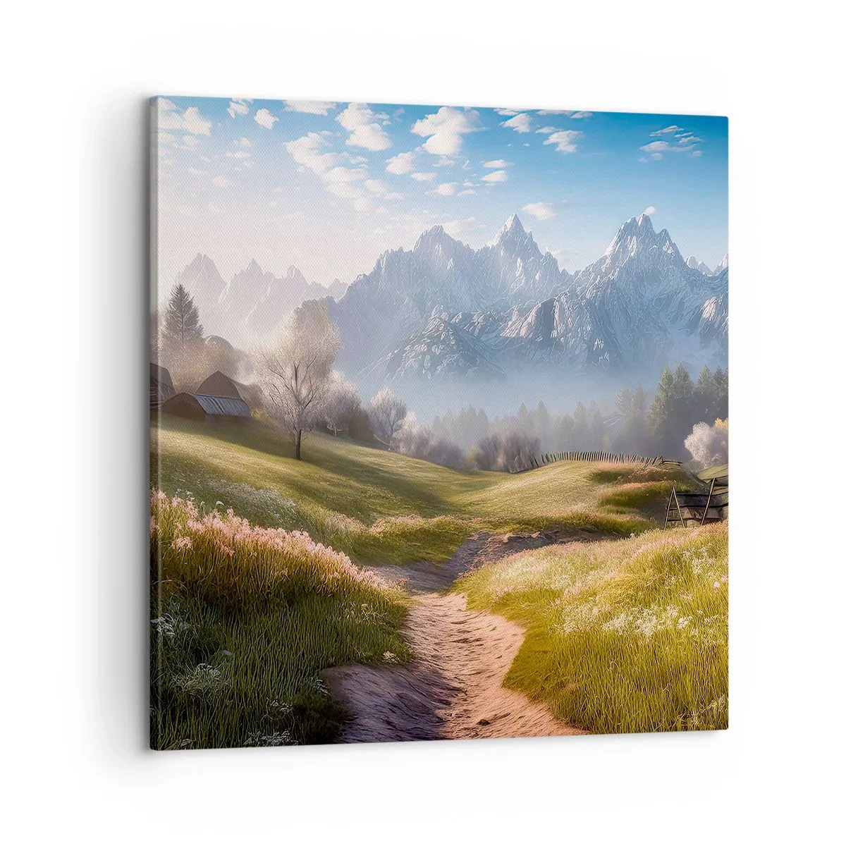 Quadro em tela - Vale idílico - 60x60 cm