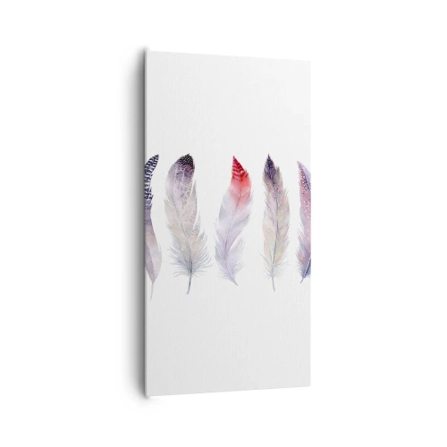 Quadro em tela - Delicadas como uma névoa multicolorida - 65x120 cm