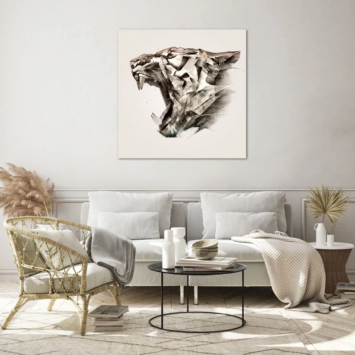 Quadro em vidro - Já sabe quem está no comando - 60x60 cm