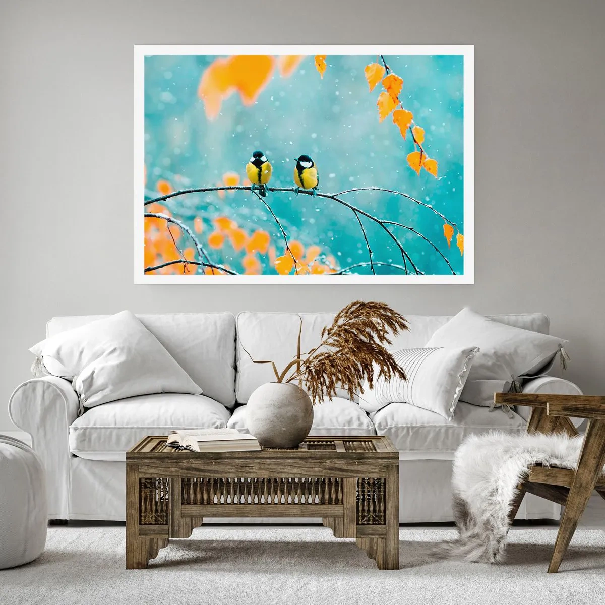 Pôster - Fofoca de pássaros - 100x70 cm