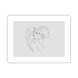 Pôster - Com a mesma linha - 40x30 cm