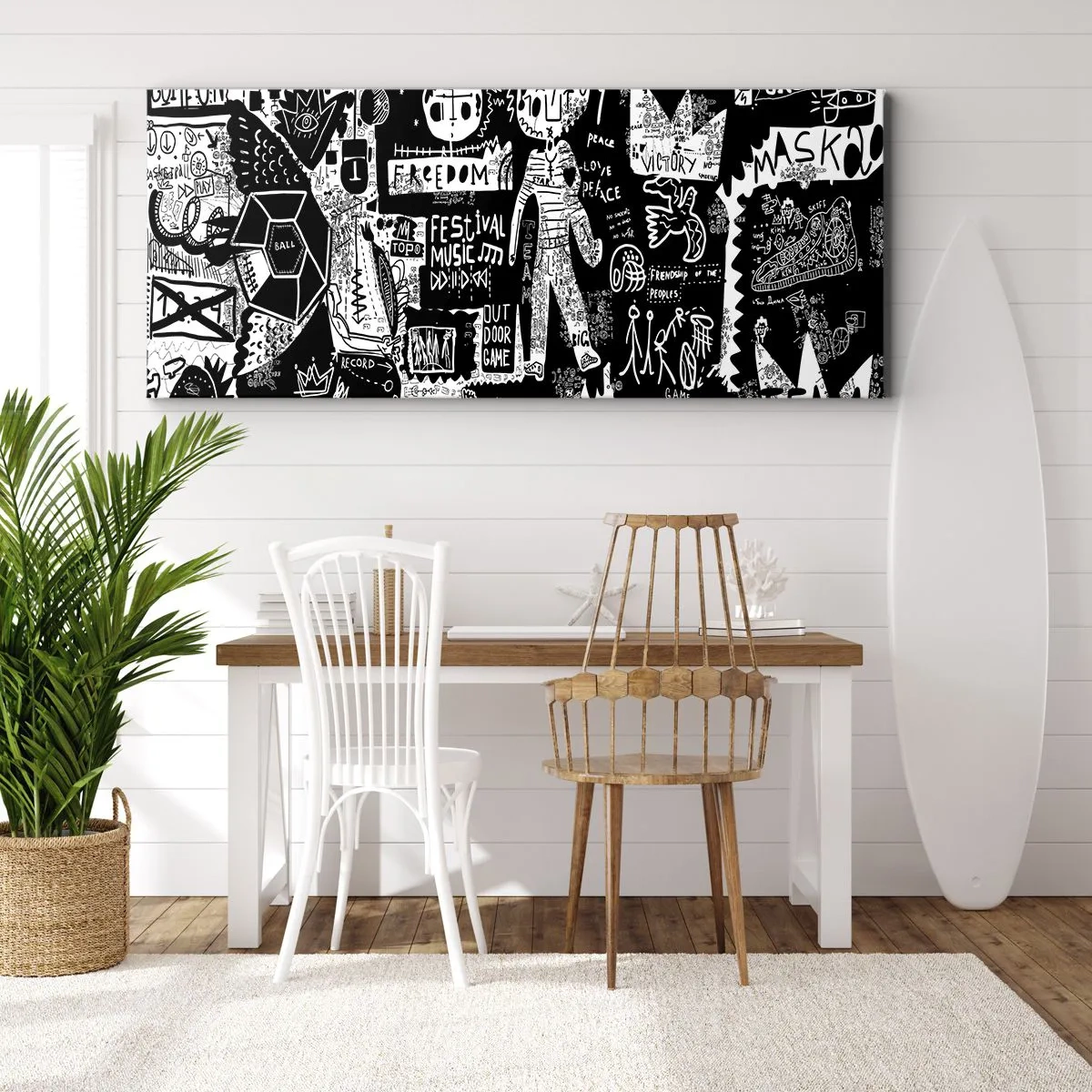Quadro em tela - O direito e a alegria da juventude espiritual - 100x40 cm