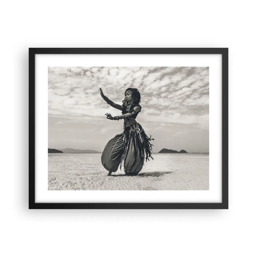 Pôster com moldura preta - Dança das Ilhas do Sul - 50x40 cm