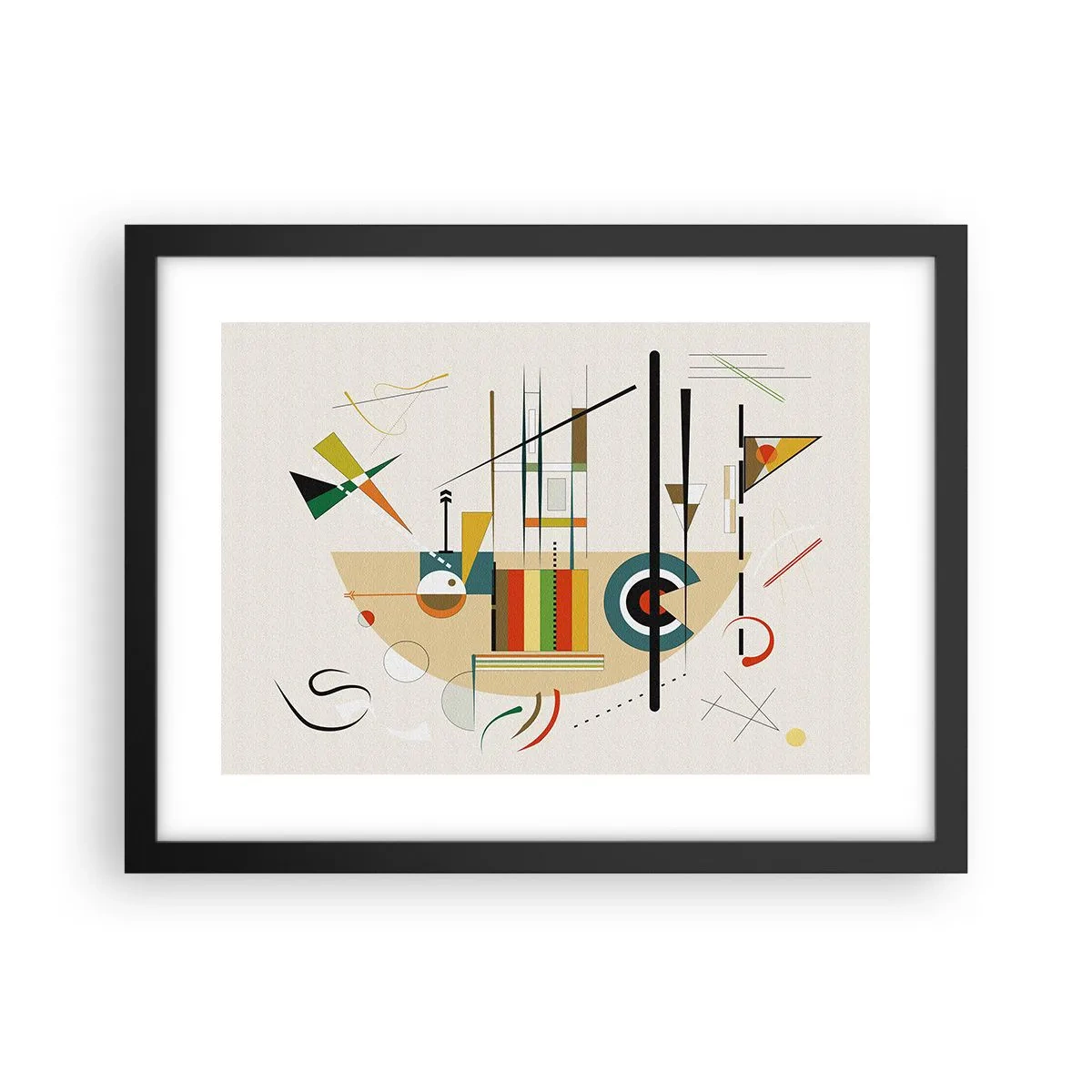 Pôster com moldura preta - E o mundo ri - 40x30 cm