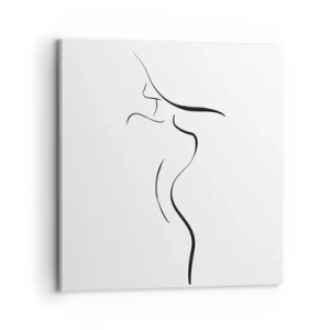 Quadro em tela - Elusiva como uma onda - 70x70 cm