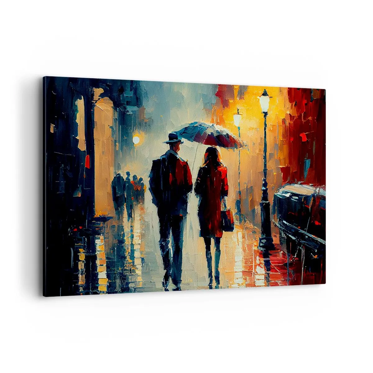 Quadro em tela - História de amor urbano - 100x70 cm