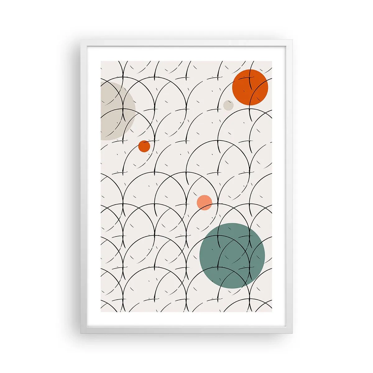 Pôster em moldura branca - No espírito da pop art - 50x70 cm